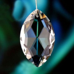 30Pcs Horse Eye Chandelier Glass Crystal Lamp Prism Part Hang Pendant Suncatcher