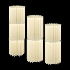 7pcs Foldable Paper Cake Display Stand Cylinder Flowers Stand Decorative Column