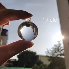 5pcs 40mm Crystal Smooth Ball Clear 1Hole Crystal Hanging Wedding Light Pendant