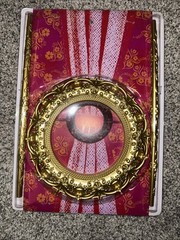 2 GOLD Plastic Round Curtain Tie Backs, Drapery Holdbacks