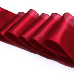 100 Apple Red Satin Chair Sashes Silky Sateen Chair Bows wedding party décor
