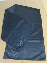 Table Runner Black Sequenced Satin Decor Decorative Tablecloth Alter 19″ x 78″