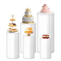 3Pcs 5Pcs Spliced Cylinder Pedestal Stands Column Tables Display Plinth Pillars