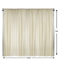 Your Chair Covers – Voile Sheer Drape, Bridal Curtain Backdrop for Wedding