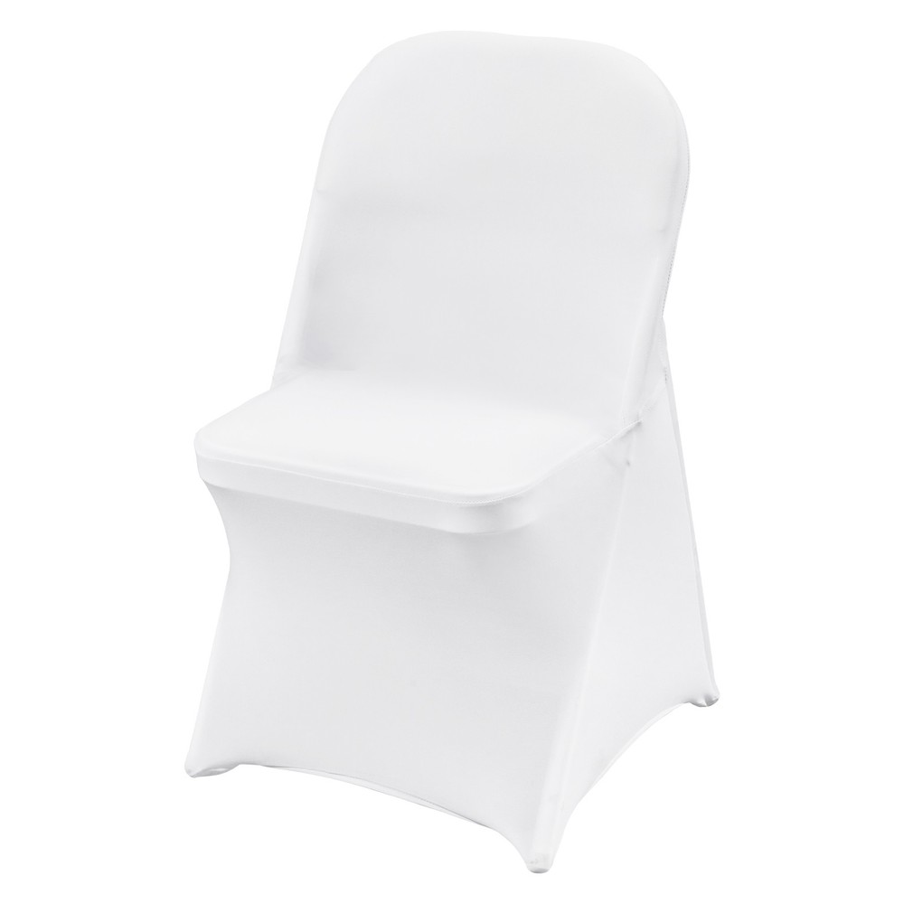 Uimoso 50PCS White Stretch Spandex Chair Covers for Weddings,Parties, and Dining