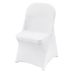 Uimoso 50PCS White Stretch Spandex Chair Covers for Weddings,Parties, and Dining