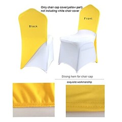 Chair Cap Covers Chair Hood Sash Chair Hat bands (Orange, 20pcs) Orange 20