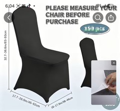 Chair Cover Party Banquet Wedding Black