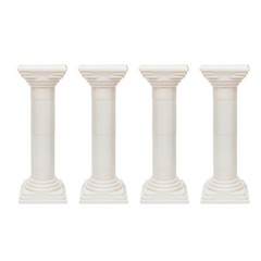 4pcs Roman Column For Wedding Landscaping Pillar Event Decorative Columnar White