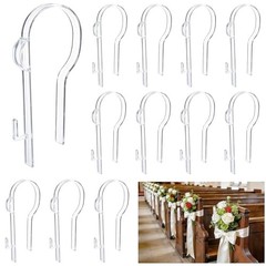 moonoom Wedding Church Pew Clips, Ceremony Aisle Chair Hangers, Wedding 12 Pcs