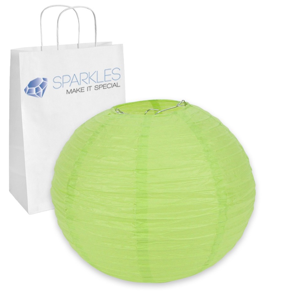 5 pcs 6″ inch Chinese Paper Lantern – Apple Green – Wedding Party Event fw