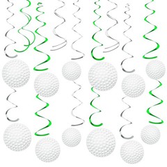 54Pcs Golf Hanging Swirls Party Decorations Golf Theme Birthday Party Decorat…