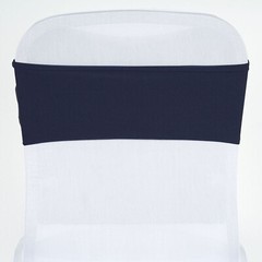 10 Navy Blue Spandex STRETCHABLE CHAIR SASHES Wedding Party Decorations SALE