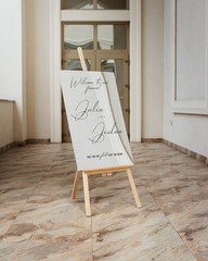 Silver Mirror Wedding Sign – Acrylic Wedding Welcome Sign -Wedding Signage Decor