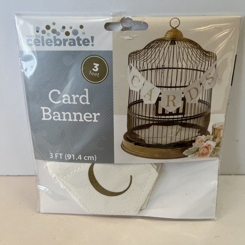 Way To Celebrate Card Banner 3 Feet