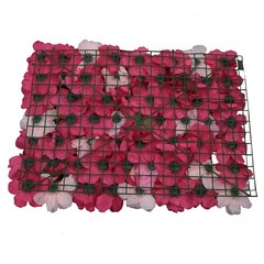 12X Flower Wall Panel Artificial Floral Wall Backdrop Photo Venue Wedding Decor