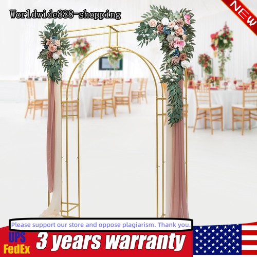 1.8*2.4m Wedding Party Arch Backdrop Stand Square Metal Balloon Arch Stand Gold