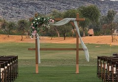Wedding Decorations Set Floral Backdrop Centerpieces Signs Bouquets LED Lights