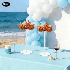 10*White Wedding Flower Stands Iron 40cm Wedding Table Centerpieces Flower Stand