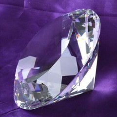 200mm Huge Clear Crystal Diamond Paperweight Wedding Centerpieces Gifts