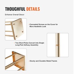 VEVOR 4PCS Column Wedding Flower Stand Cylindrical Display Rack 31.5inch Metal