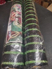 2 Rolls Deco Mesh, 21″ Craig Bachman Quality, 30′ Metallic Lime Green on Black