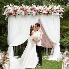 Heavy Duty Wedding Backdrop Stand Party Background Drape Support Adjustable Kit