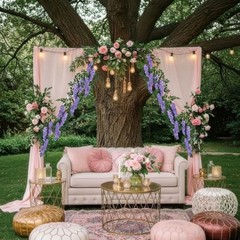 Wisteria Hanging Flowers Wisteria Flowers Vine Garland Wedding Purple Blue