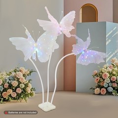 Butterfly Stand With Led Lights Artificial Butterfly Wedding Party Aisle Decor