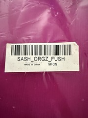 Set of 20 Total Pink Fushia Organza Chair Sashes Wedding Party Decorations
