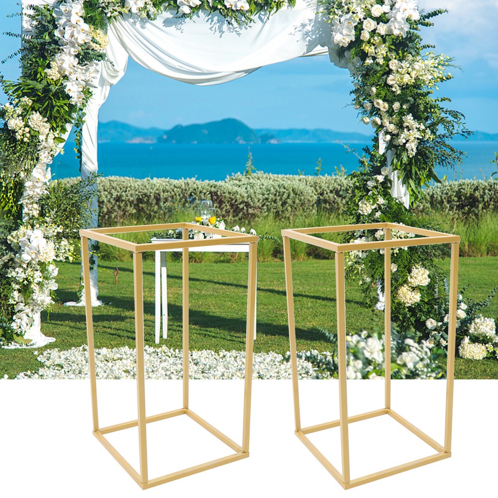 2X Metal Flower Stand Balloon Column Vase Party Centerpieces Wedding Decoration