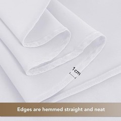 Table Cloths Rectangle, 8 Pack Tablecoths 8 Pack 54×108 Inch, Rectangle White