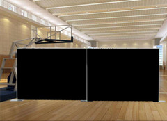 QUICK BACKDROP KIT 10 FT TALL x 10 FT – 50 FT WIDE PIPE WITH DRAPE(BLACK DRAPES)