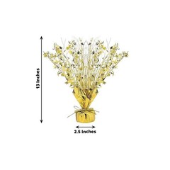 6 Gold Metallic Star Foil Spray Centerpiece Table Decoration Party Decorations