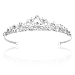 CURASA Black Crystal Queen Crown, Gothic Bridal Tiara, Wedding Headpiece