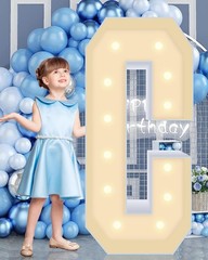 4FT Marquee Plastic Letters C – Light up Letters C Are Made from Corrugated P…