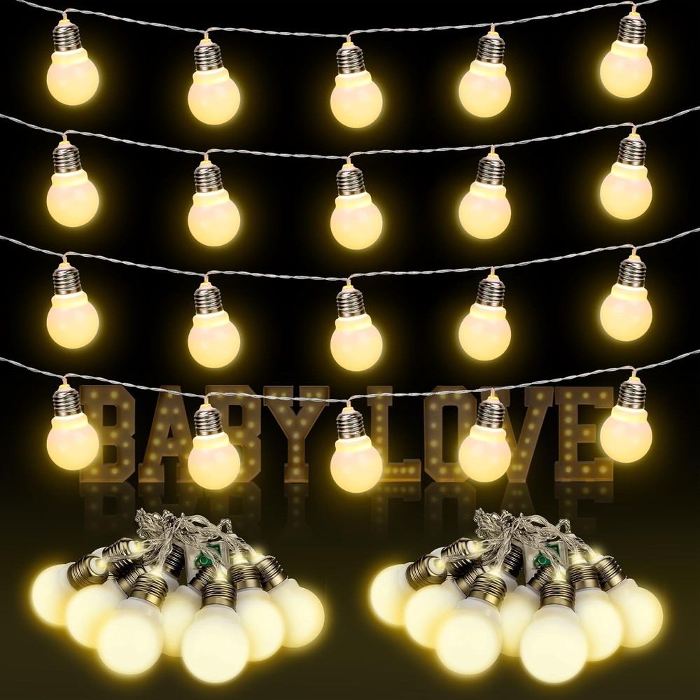 Retisee 4 Pcs Marquee Light String Bulbs13.8 ft Long for Marquee Letters Numb…