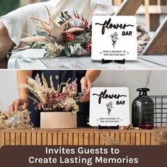 Wooden Flower Bar Sign Bridal Shower Decor – Bloom Bar Sign Wedding Accessori…