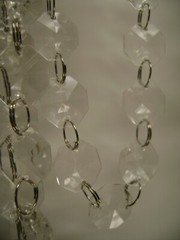 ACRYLIC CLEAR CHANDELIER CRYSTAL BEAD CHAIN STRAND 70″ CURTAIN WEDDING SET 150