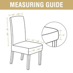 H.VERSAILTEX Velvet Dining Chair Covers Stretch Chair Covers for Dining Room …