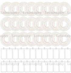 24X White 4″ Paper Chinese Lantern Lamp Shade Wedding Party Decoration Supplies