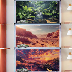 3 Pack Terrarium Background, 48X24 Inches Polyester Reptile Backgrounds, Cloth T
