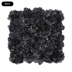 6Pcs Artificial Flower Wall Panels Backdrop Bouquet Wedding Party Background