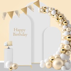 Portable & Stable Wedding Arch Backdrop Set – 4FT, 5FT, 6FT Sizes for All Events