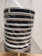 BLACK & WHITE GROSGRAIN RIBBON 7/8″ 1200 YARDS 12 ROLLS/CASE
