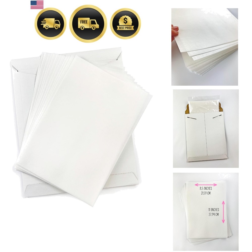 Wafer Paper Flexible Edible Printer Sheets 12 Pack 0.4mm White Letter Size 8….