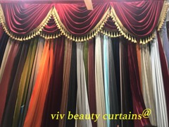 Black Heavy Style Velvet Curtain 10ft H Drape Stage/Theater/Home Noise Thermal