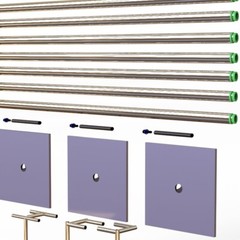 DOUBLE CROSSBAR ADJUSTABLE QUICK BACKDROP KIT 10 FT x 10 – 20 FT WITHOUT DRAPE