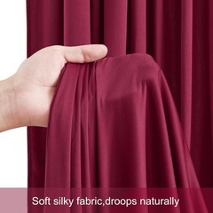 Burgundy 4 Panels Backdrop Curtains – 12ft High for Stunning Scenes