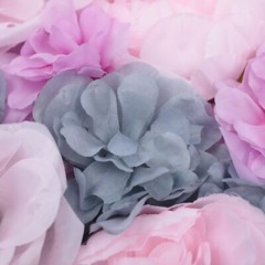 6pcs Artificial Flower Walls 3D Silk Rose Wall Backdrop Decor for Wedding Party